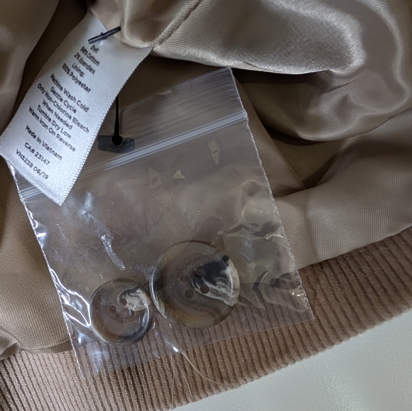 Talbots Tan Corduroy Blazer NWT 14 Classic Preppy Academia Quiet Luxury Jacket - Picture 6 of 10